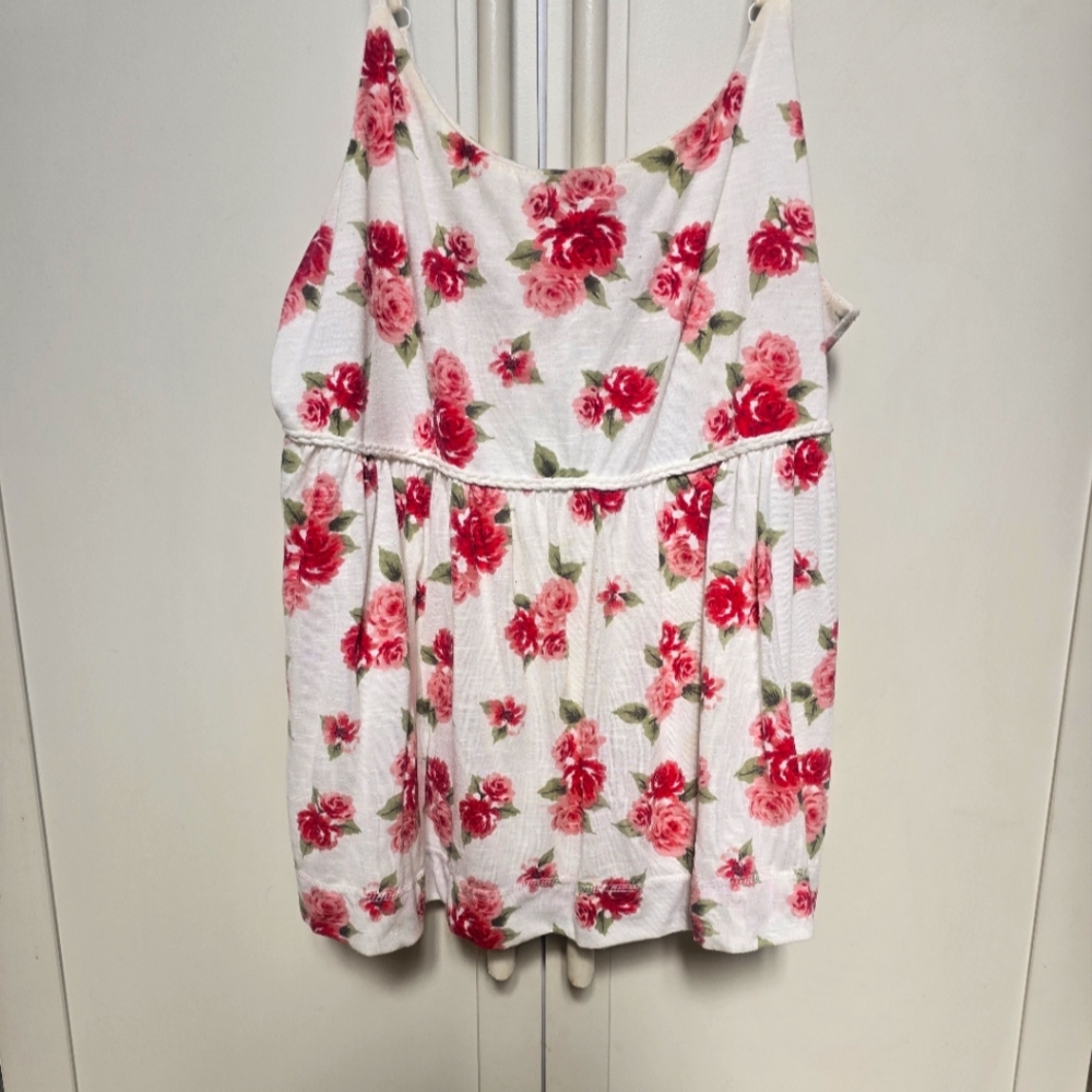 Torrid 3X Floral Babydoll Tank